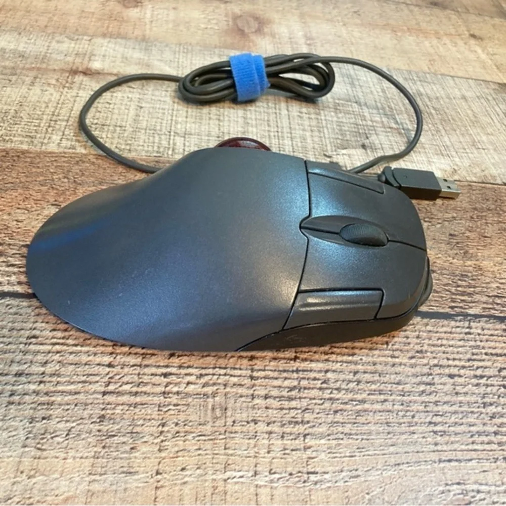 Microsoft Trackball Optical‎ 1.0 PS2/USB Wired Mouse Red X05-87475 NOT TESTED